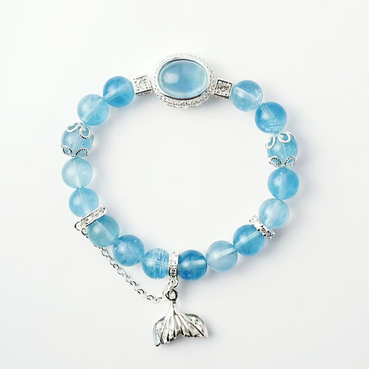 Aquamarine Crystal Bracelet